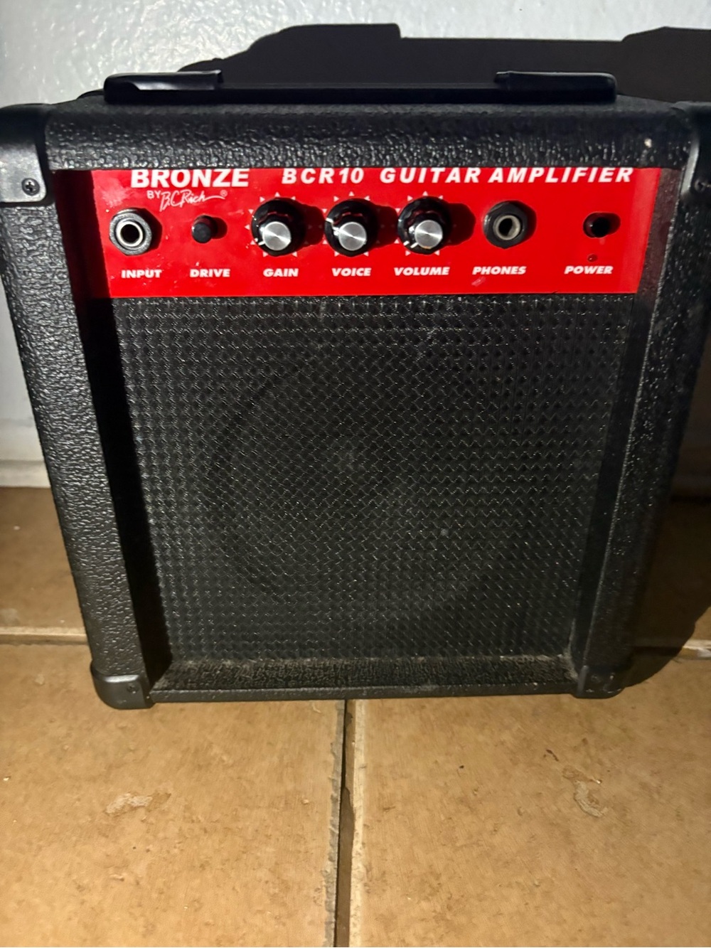 Bronze Guitar Amp with Red Control Panel - Picture 2 of 3